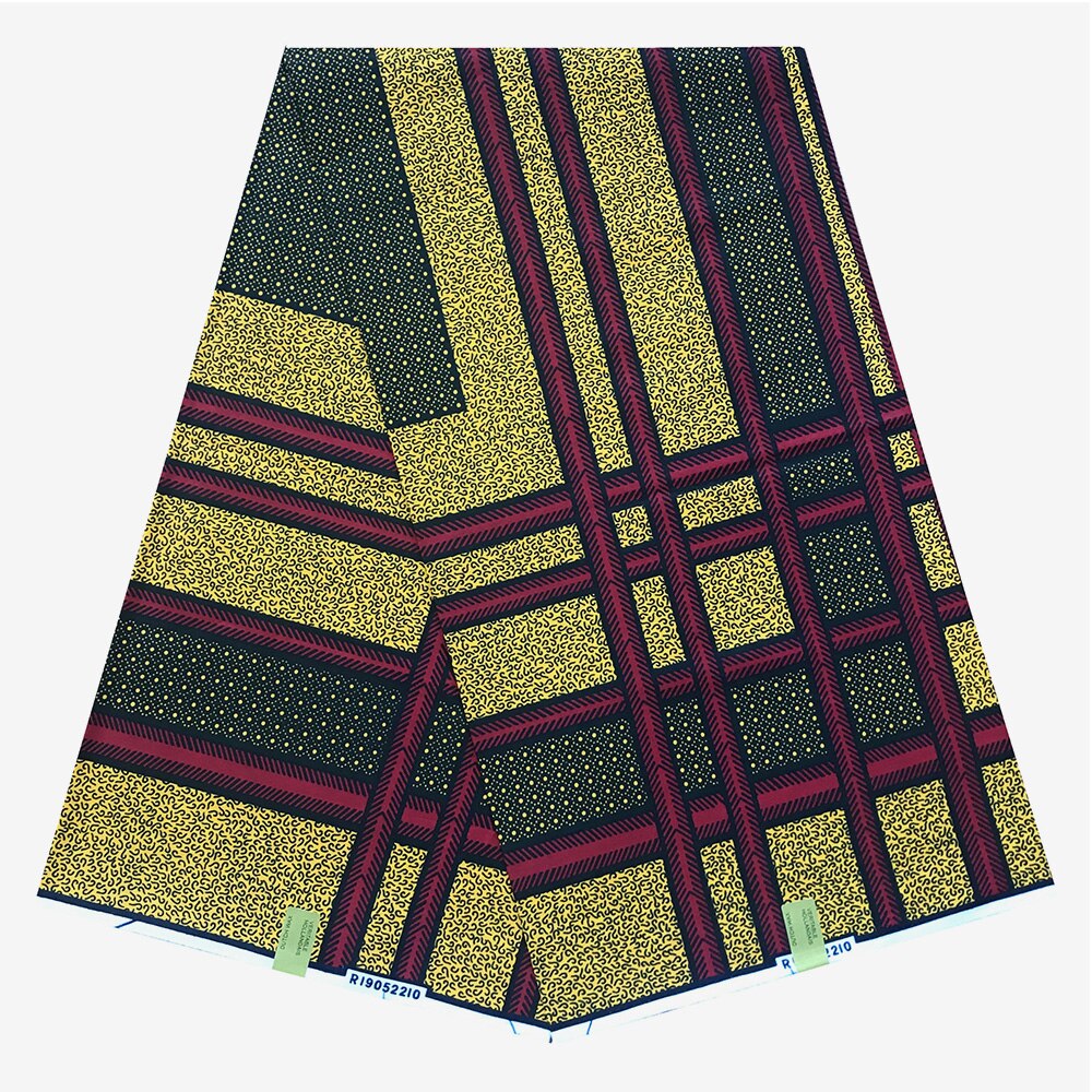 Afrikaanse Fabrix Waxprint Ankara Katoen Wax Pagne Wax 6 Yards Afrikaanse Ankara Naaien Stof: color3