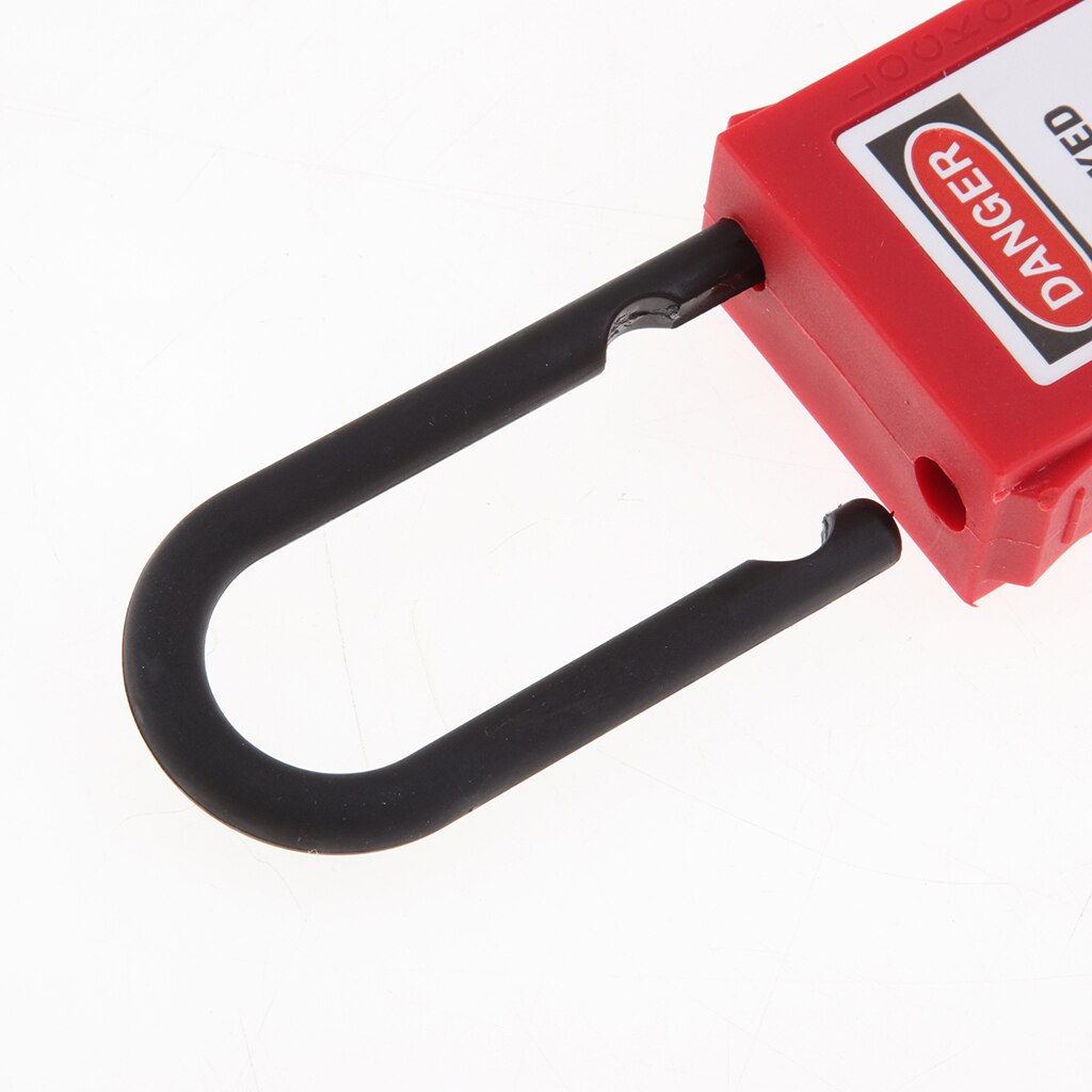 Safety Security Lockout Padlock Keyed Different Color & Label, PVC Engineering Plastic, High Security