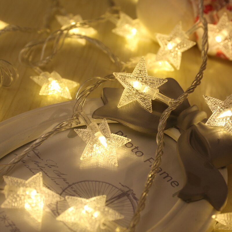 [] Elke Dag Speciale Aanbieding Led Ster Licht Lichten String Batterij Foto 'S Versieren De Kamer Versieren Decoratieve Verlichting