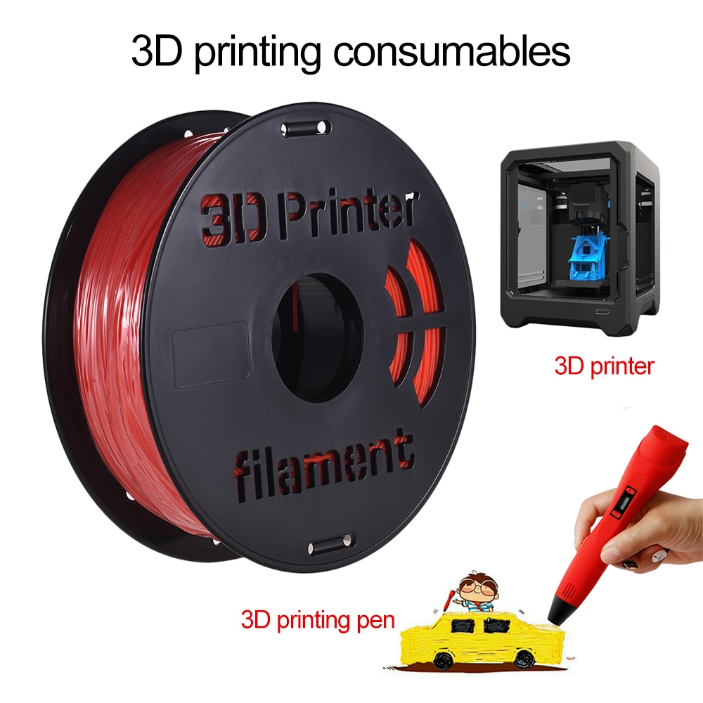 Pla filamentti 3d tulostinmateriaali pla filamentti 1.75mm halkaisija tulostusmateriaalin tarjonta 3d tulostinta 1kg/  kela