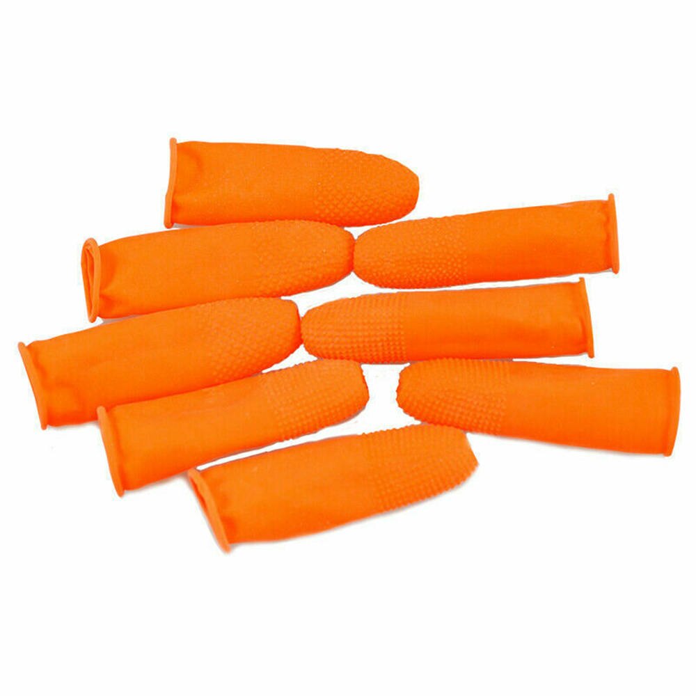 100 Stks/set Siliconen Vingers Caps Anti-Slip Vinger Protector Sleeve Cover Hittebestendige Vinger Cover Voor Barbecue Tool