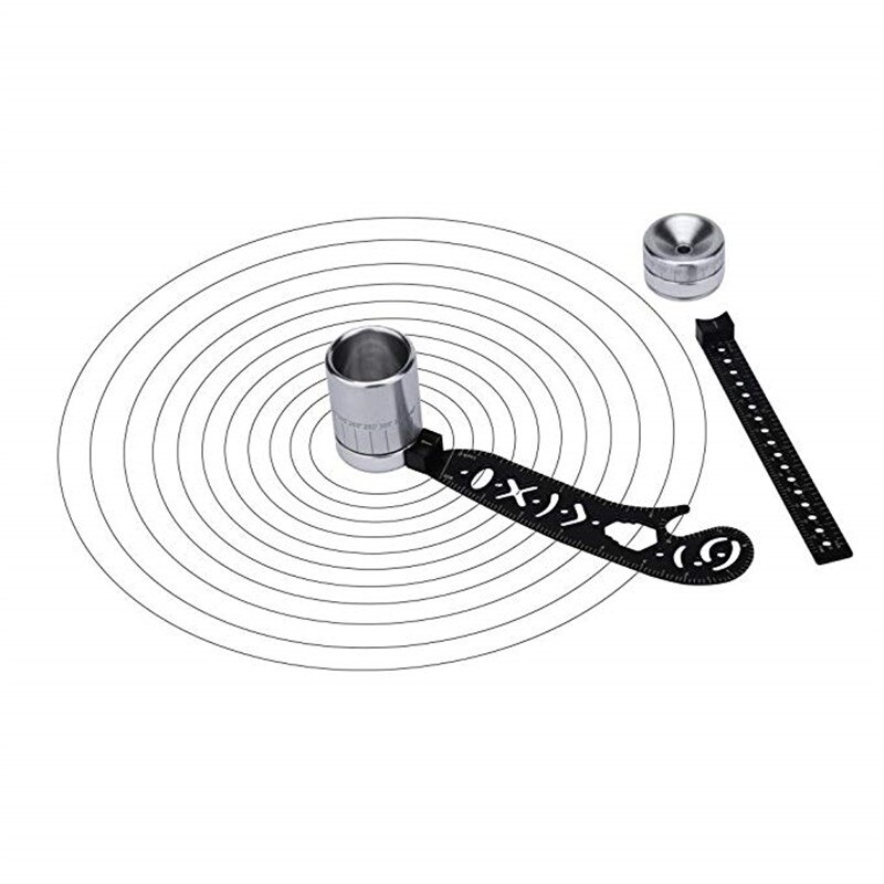 Multifunction Drawing Compass Versatile Circle Tool Magnetic Protractor School Ruler Set Adjustable Size Woodworking