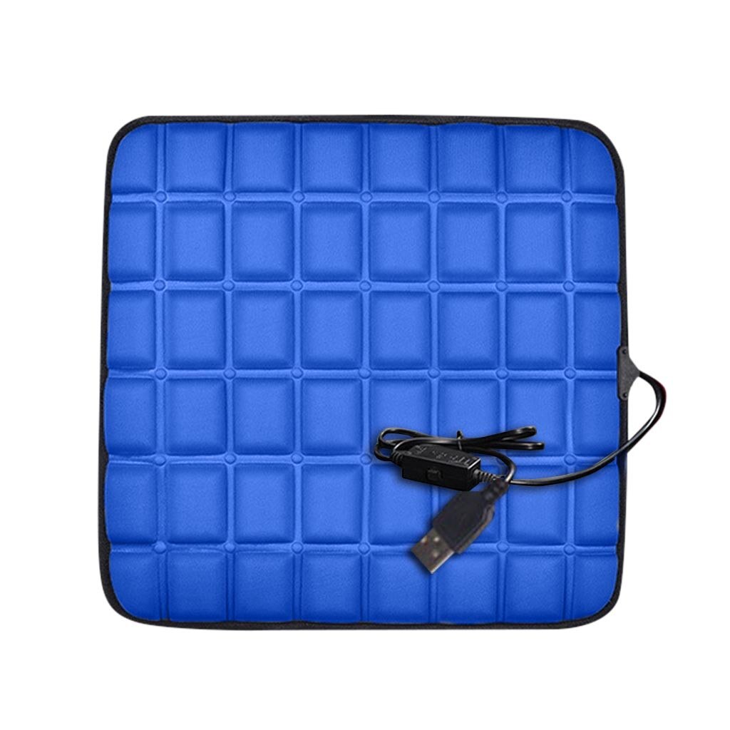 Universele Memory Foam Car Seat Cover Winter Warm Auto Front Back Rear Rugleuning Zitkussen Pad Interieur Accessoires # p15: Blauw