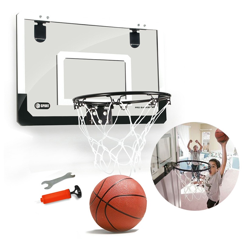 Mini Basketbal Hoepel Met Bal 18 Inch X 12 Inch Onbreekbaar Bord