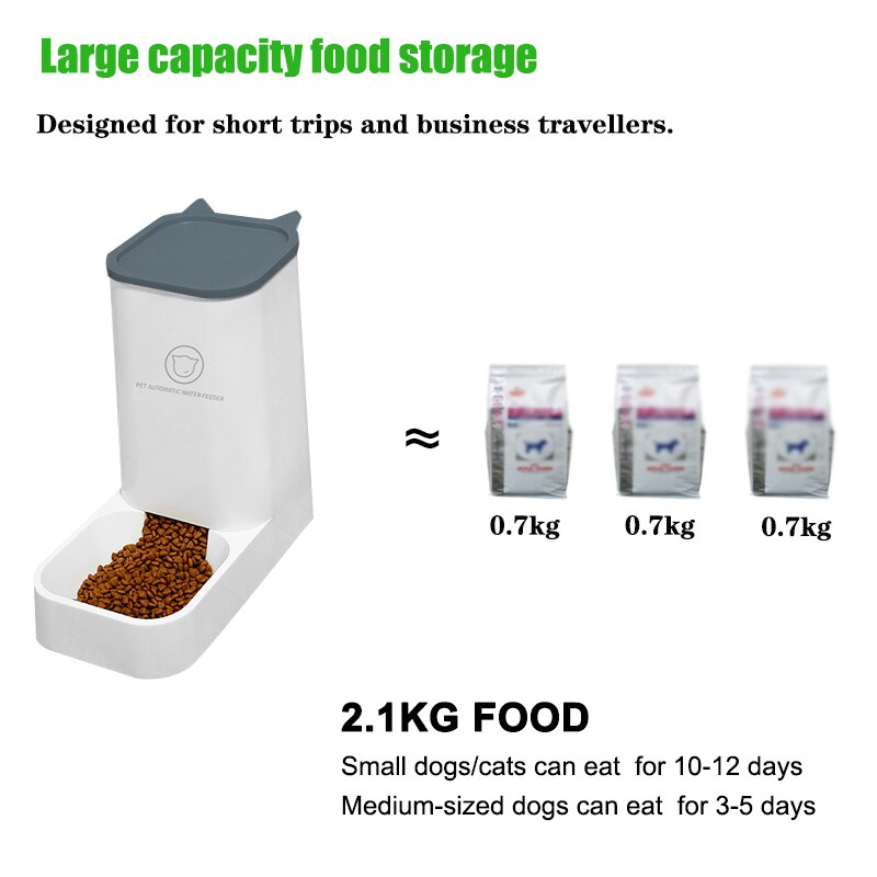 Pets Feeder Dog Large Capacity Feed Dispenser Cat Automatic 3.8L Drinking Feeder Kittens Water Bowl Pet Accessories