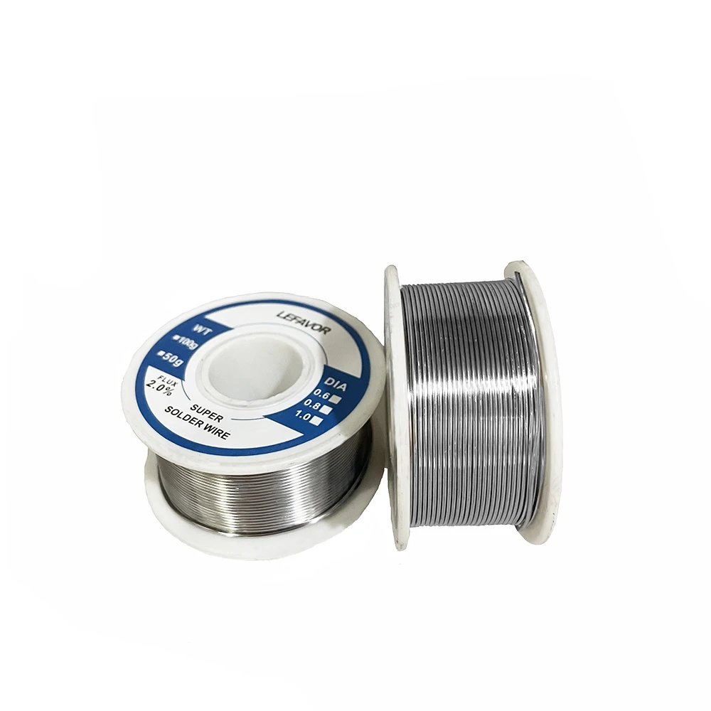 0.8mm 1.0mm 20g 50g 100g lödtenn tråd tenn smält kolofonium kärna lödning lödtråd rulle no-clean flussmedel 2.0%