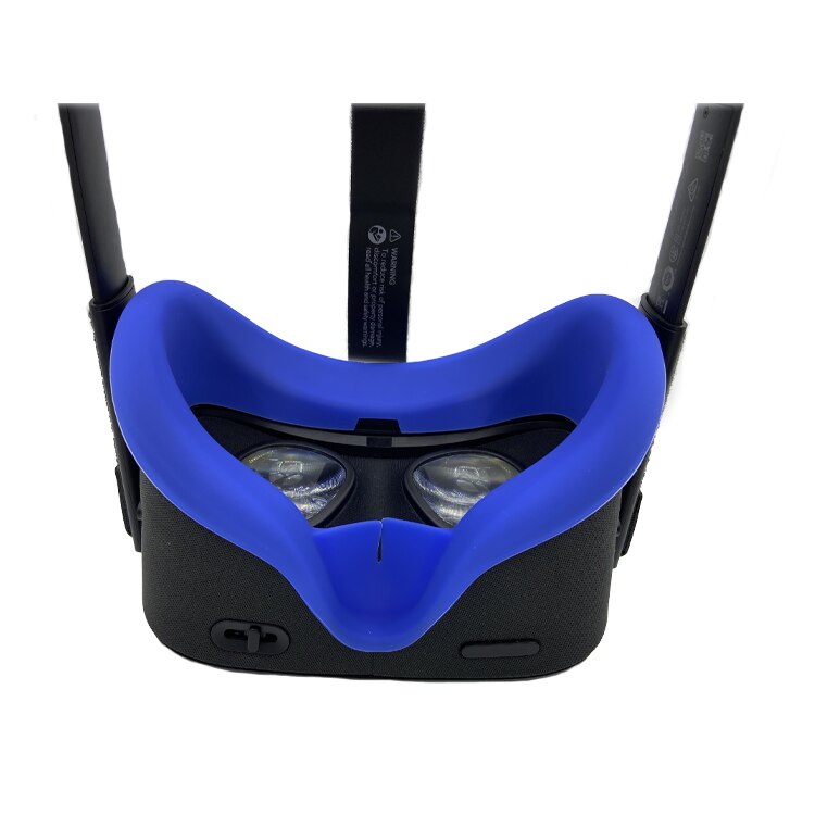 Coussinets en silicone légers et lavables anti-transpiration pour casques Oculus Quest1 VR: Bleu