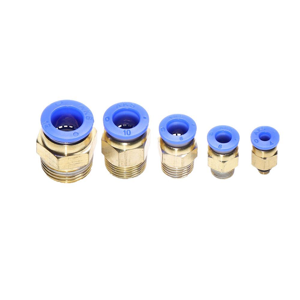 50Pcs Pneumatic Fitting Tube Connector Fittings Air Quick Water Pipe Push In Hose Quick Couping PC4-01 PC6-02 PC8-02