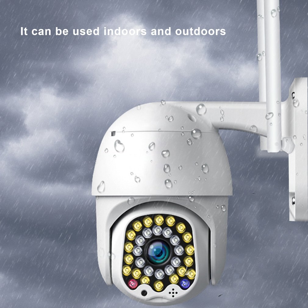 32 Lights Sound And Light Alarm Automatic Tracking Wireless Wifi Camera High Defintion Ptz Outdoor Dual Light Source