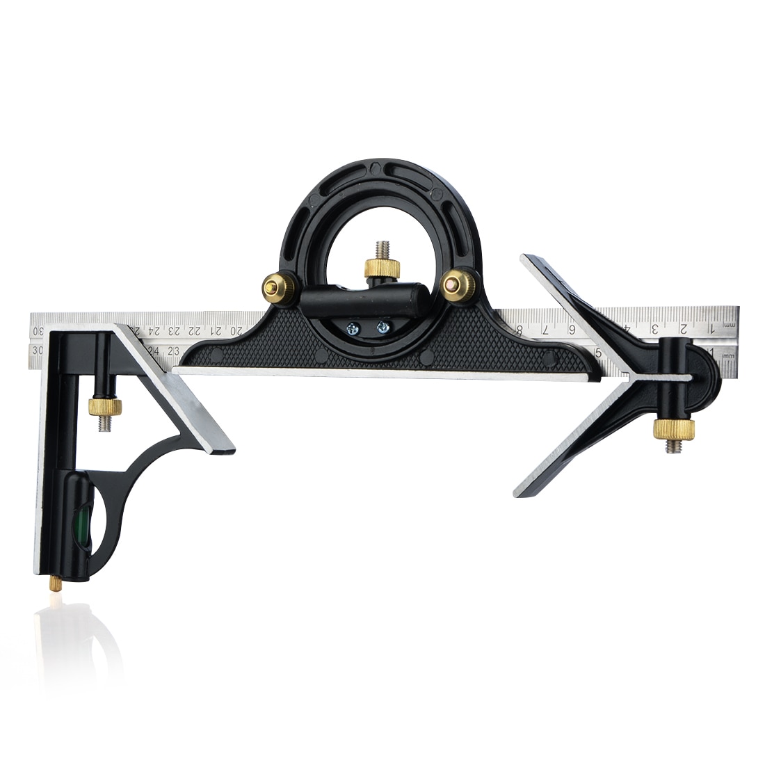 3 In1 Adjustable Ruler Multi Combination Square Angle Finder Protractor 300mm/12"Measuring Set Tools Universal Ruler Right Angle