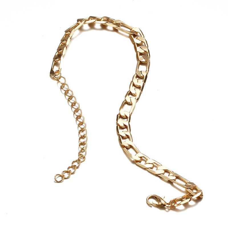 ¡Novedad de ! Tobillera de acero inoxidable de cadena sencilla para pie, pulseras de tobillo para mujer y hombre, cadena para pierna, joyería de 22cm de largo, 1 unidad