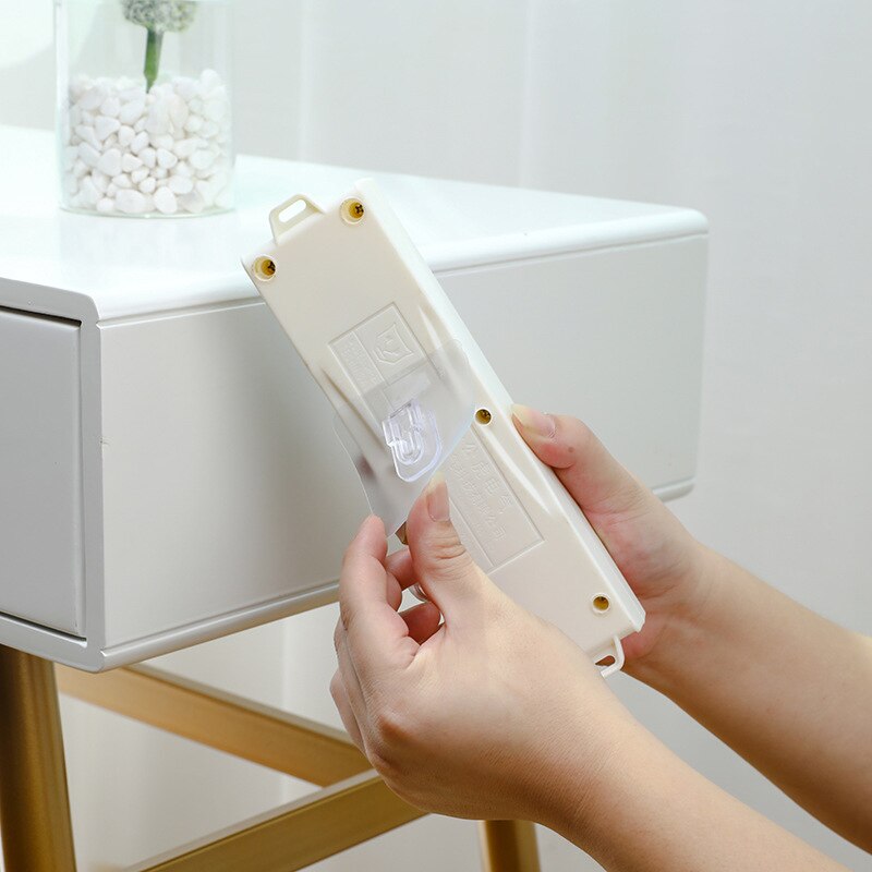 2/6/12 Double-Sided Holder Wall Mounted Wire Storage Row Socket Holder Adhesive Sucker Traceless Storage Holder Kitchen Bathroom