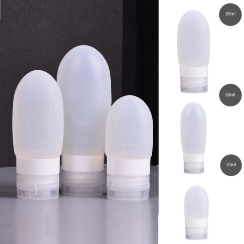 Home Travel Packing Silicone Press Bottles Set Silicone Tube PP Portable Lotion Shampoo Bath Container Makeup Organizers