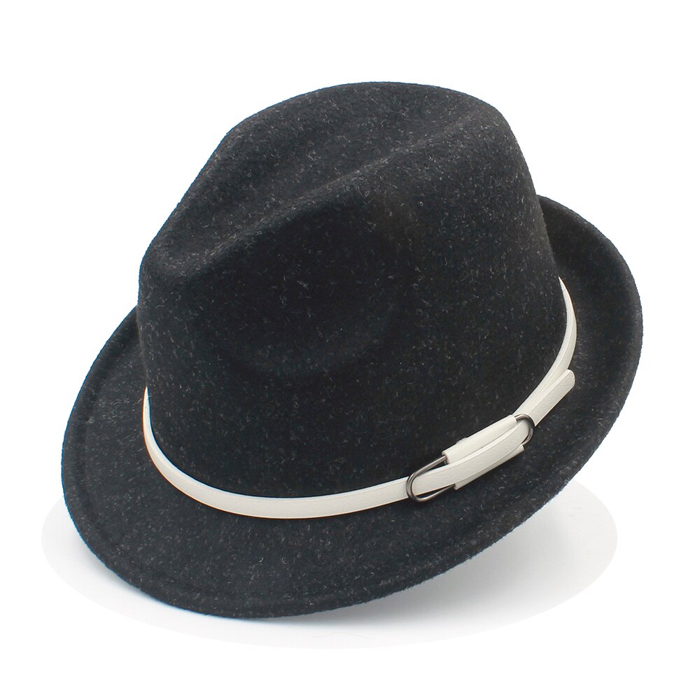 Women Men Wool Fedora Hat Winter Autumn Lady Trilby Homburg Church Derby Jazz Caps Size 56-58CM