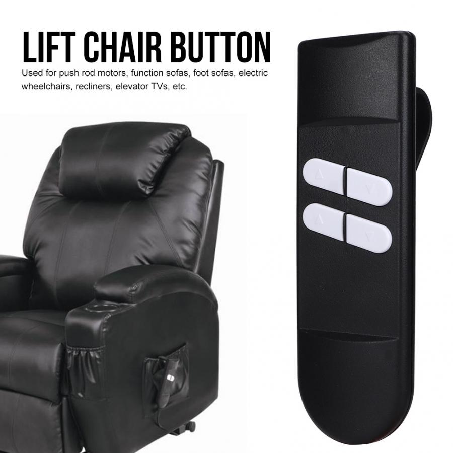 Lift stol knap elektrisk hvilestol controller 4 knap til løft stol elektrisk sofa manuel hånd controller