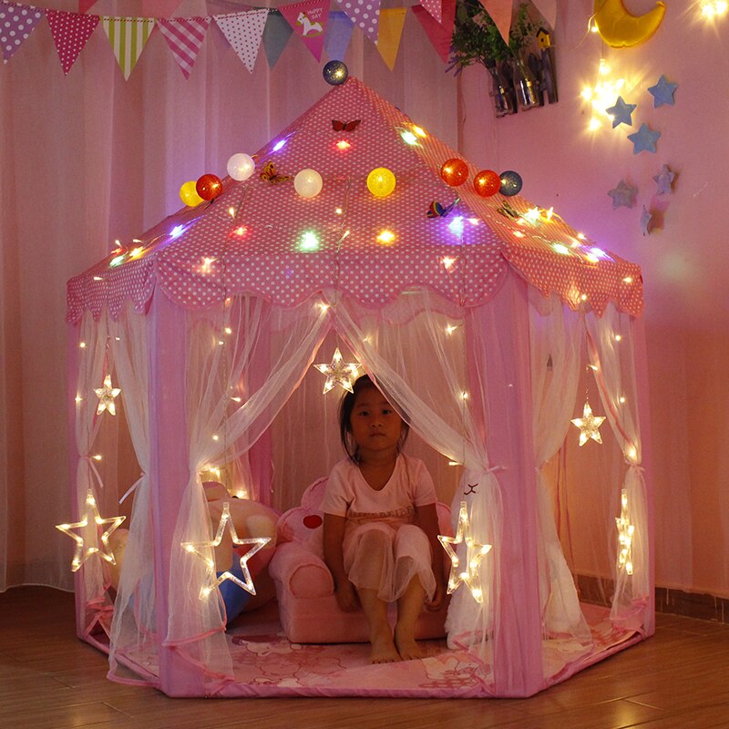 Children's tent Baby Fun play Toy Tent for kids Wigwam House for children Fairy princess castle Christmas Birthday for girl