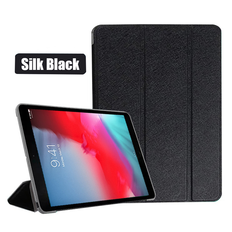 Funda para iPad Mini 5 A2133 A2124 A2126, funda trasera de cuero PU con soporte, funda inteligente con suspensión automática para iPad Mini de quinta generación: Negro