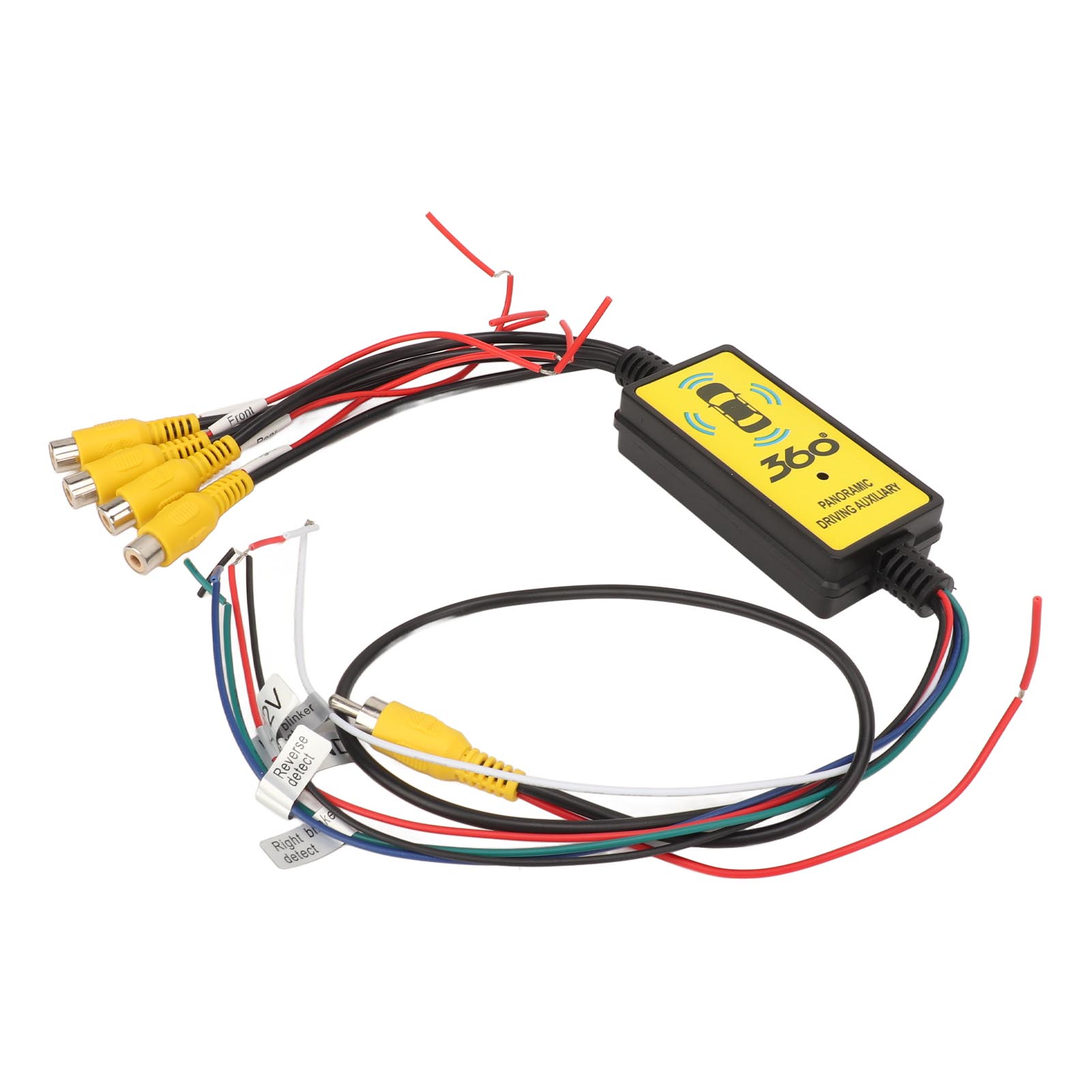 Interruptor divisor de cámara de respaldo de coche, convertidor de conmutador de Video inteligente con Control remoto, 4 entradas y 1 salida