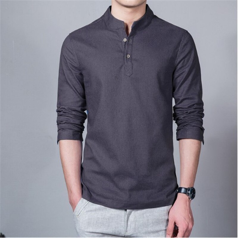 T-Shirt Männer Frühling Herbst Neue Lange Hülse O-ansatz T Hemd Männer Kleidung Patchwork Baumwolle T Tops