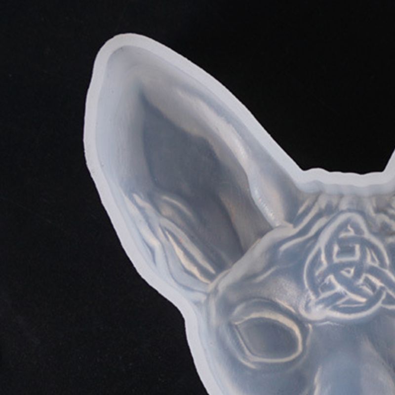 1pc 3d djevelen katt formet silikon smykkeformer diy anheng smykker brosje lage smykker verktøy uv epoxy harpiks form