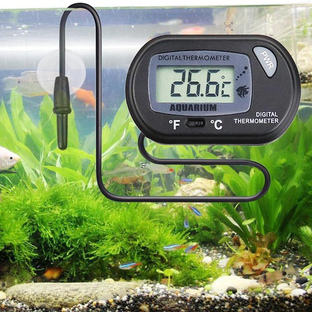 Digital termometer tillverkare akvarium akvarium celsius fahrenheit temperaturkonvertering  lr44 -knapps batteri