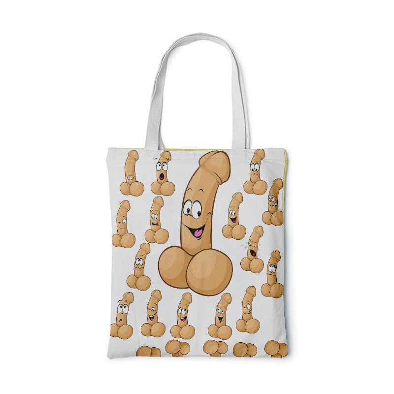 Lerret tote bag shopping reise kvinner øko gjenbrukbare skulder shopper vesker harajuku høy kapasitet shopping bolsa