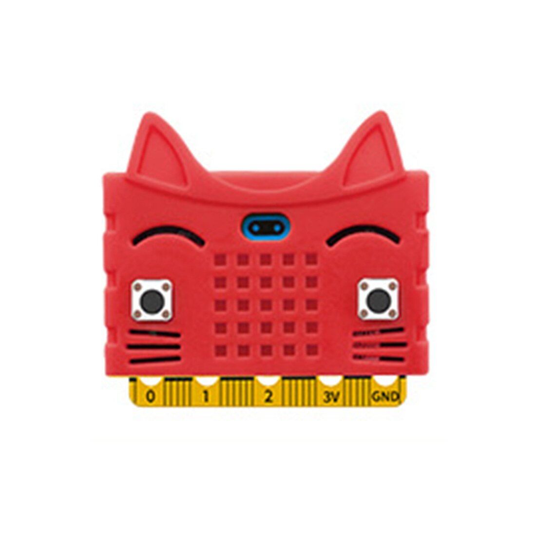 Eco-Friendly Seal/Tiger/Cat Shape Silicone Protective Enclosure Shell Cover For Micro:Bit Board Expansion Board Bue/Red/Orange: 12