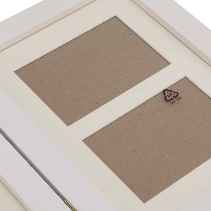 Pet Paw Print Photo Frame Cat Pawprints Picture Frame and Imprint Kit Easy Imprinting Snap In for All Breeds Pet