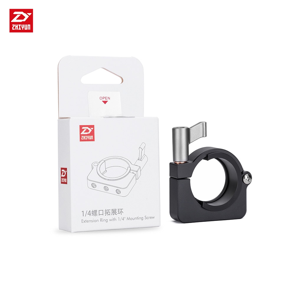 Zhiyun Ufficiale Anello di Estensione con Tre 1/4 Pollici Fori per le Viti per Zhiyun Gru Più V2 Gru-M Liscio 3 handheld Gimbal