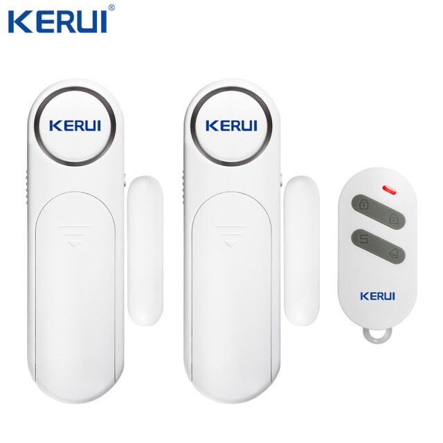 KERUI Wireless Door/Windows Sensor Alarm 300ft 120dB Anti-Theft Smart Remote Control For Kids Cabinet Safety Home Security: Kit 7