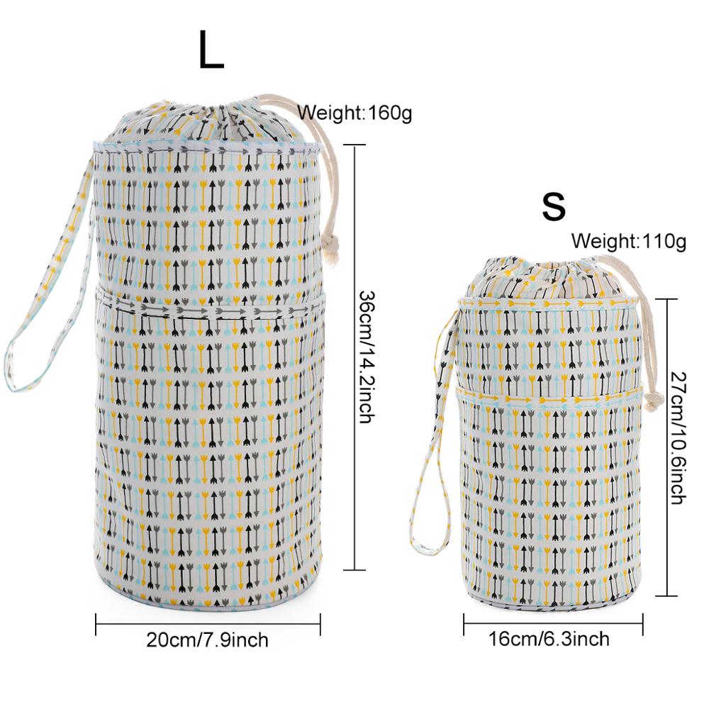 Knitting Long Tube Bag Organizer Yarn Storage Case For Crocheting Hook Knitting Needles Wool Storage Tote Bag For Women