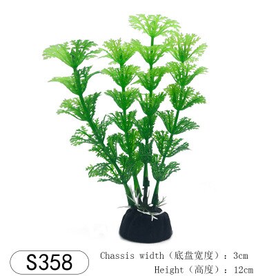 1 stk akvarie kunstige plastik planter dekoration akvarie landskab 1 stk kunstige akvarie dekorationer: 358 1 stk