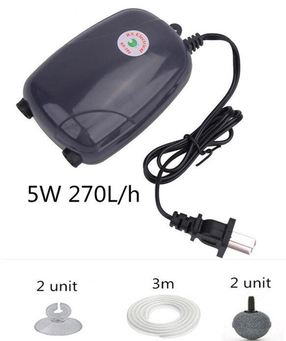 Aquarium Beluchting Pomp Kleine Huishoudelijke Oxygenatie Zuurstof Machine Mini Stille Pomp Zuurstof Machine Beluchter Zuurstof Vis Pomp: RS-390 A SET / UK adapter plug