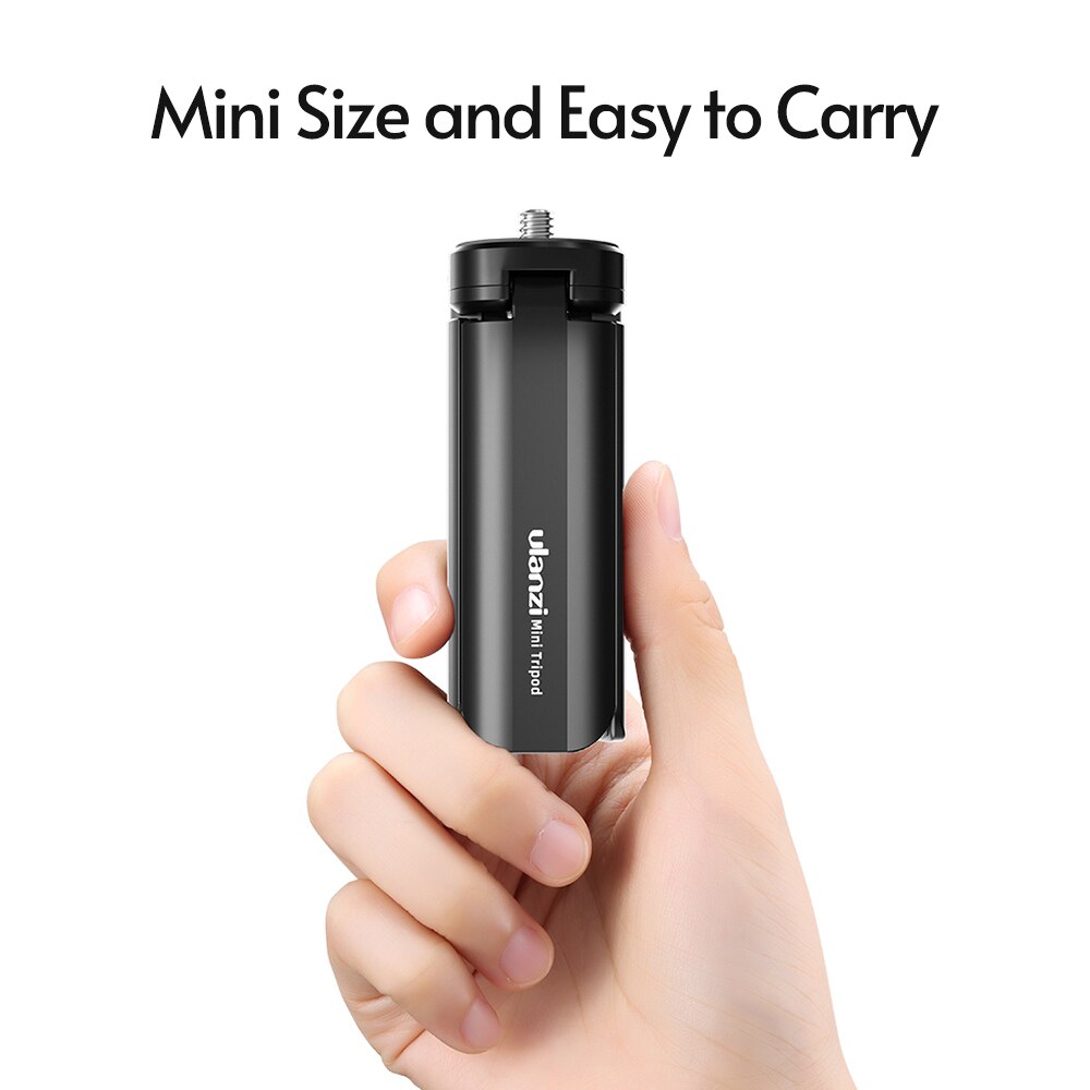 Ulanzi MT-15 Mini Handheld Tripod Portable Hand Grip Desktop Tripods Stand w/ 1/4 Extend Screw for Smartphone DSLR Action Camera