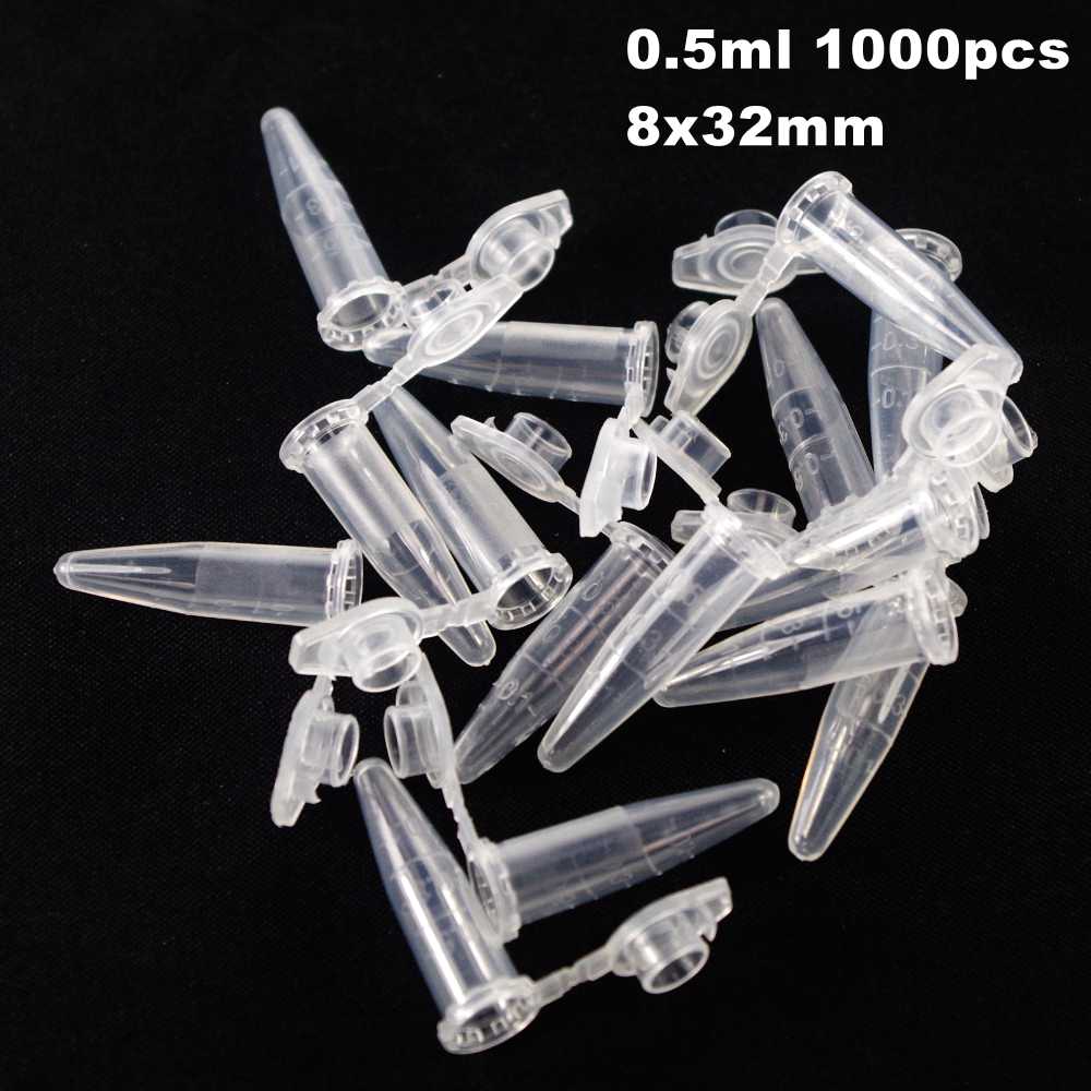 0.2/0.5/1.5/2/5/7/10/20/50/120ml Lab Plastic Centrifuge Tube EP Tube PCR Tube Sample Specimen Laboratory Teaching: 0.5ml