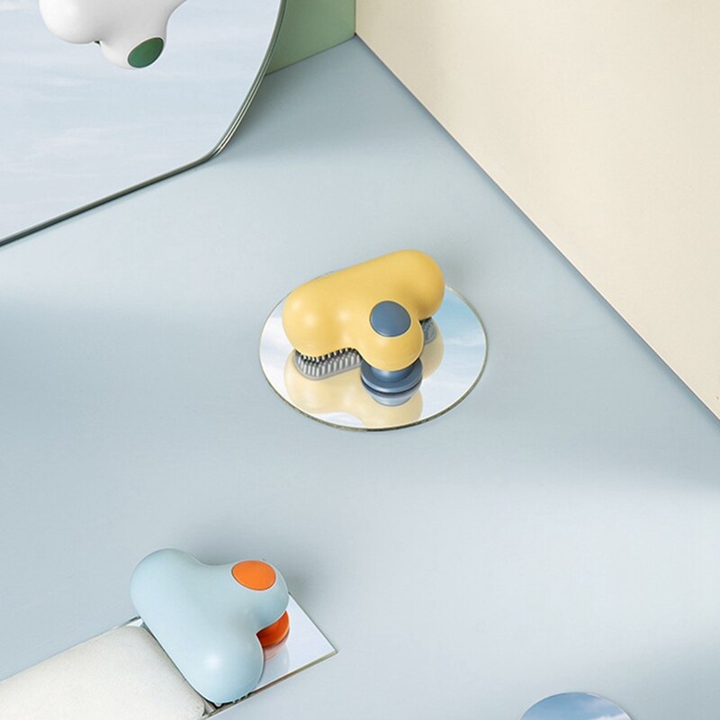 Bathroom Mirror Cleaning Brush Glass Scratch Glass Artifact Small T Mirror Wiper Wipe Wall Suction Glass Cleaner Home Cleaning