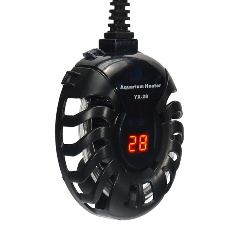 Calentador pequeño para tanque de peces, calentador pequeño para tanque de agua con nivel bajo de tortuga, calentador Digital LED con pantalla, Calefacción Automática a prueba de explosiones y temperatura