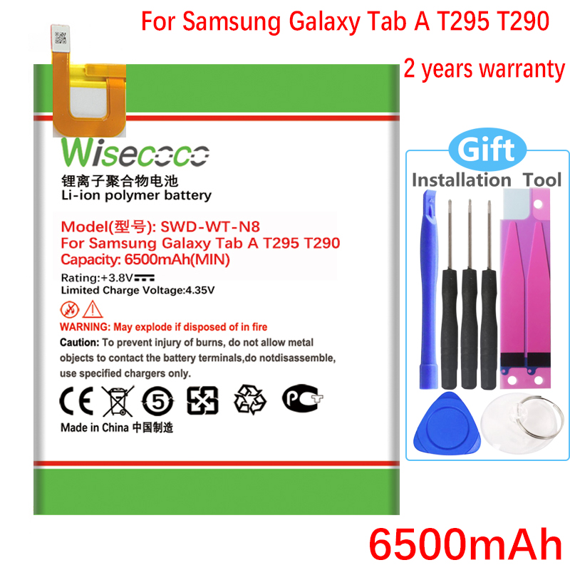 Wisecoco SWD-WT-N8 Batterij Voor Samsung Galaxy Tab Een T295 T290 Mobiel In Voorraad + Tracking Nummer