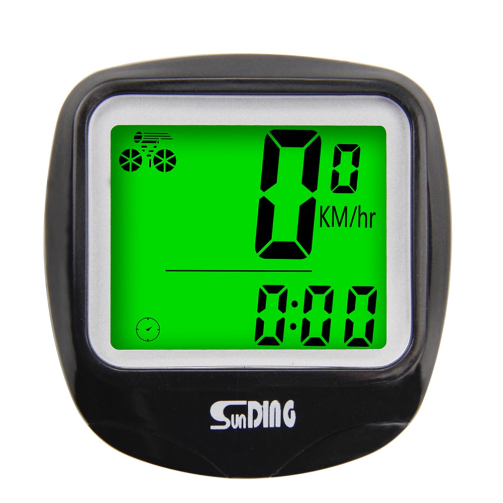 SUNDING MTB Mountain Bike Wired Code Table LCD Digital Cycling Computer Stopwatch Exercise Timer Bicycle Speedometer Odometer