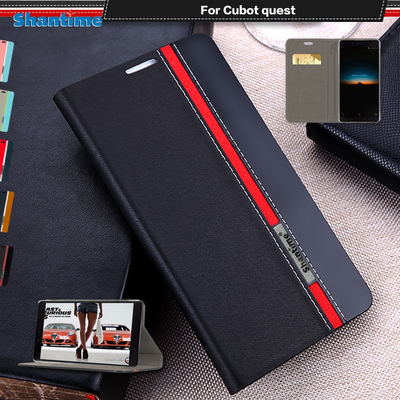 Luxe PU Leather Case Voor Cubot quest Flip Case Voor Cubot quest Telefoon Case Soft TPU Silicone Cover