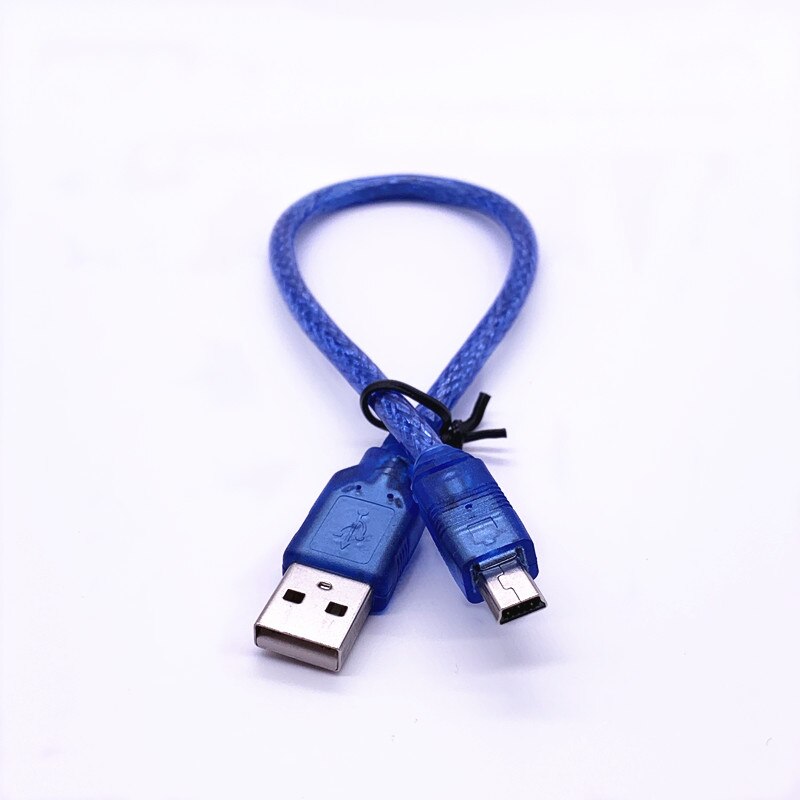 Blu Breve USB 2.0 A Maschio A Mini 5 Spille B di Dati Cavo di Carico del cavo Adattatore 30 centimetri