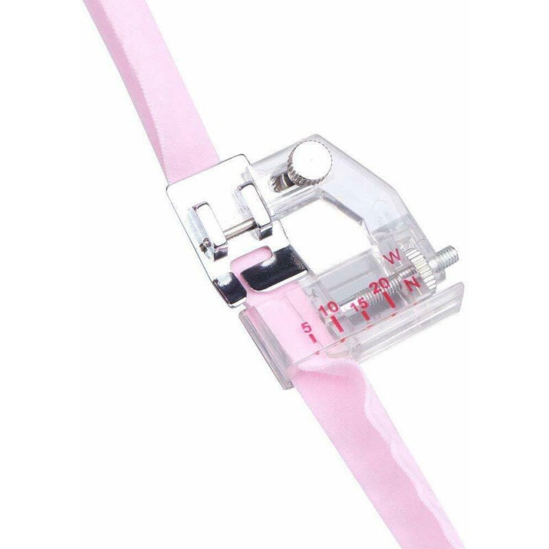 Fabric Bias Binding Tape Maker Kit Binder Foot Wooden Awl Clips Pins Household DIY Sewing Quilting Tool Set