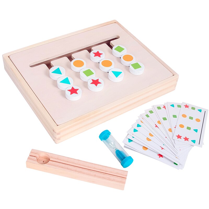 JaheerToy Baby Math Montessori Educational Toys for Children Color Classification Wooden Kids Boys