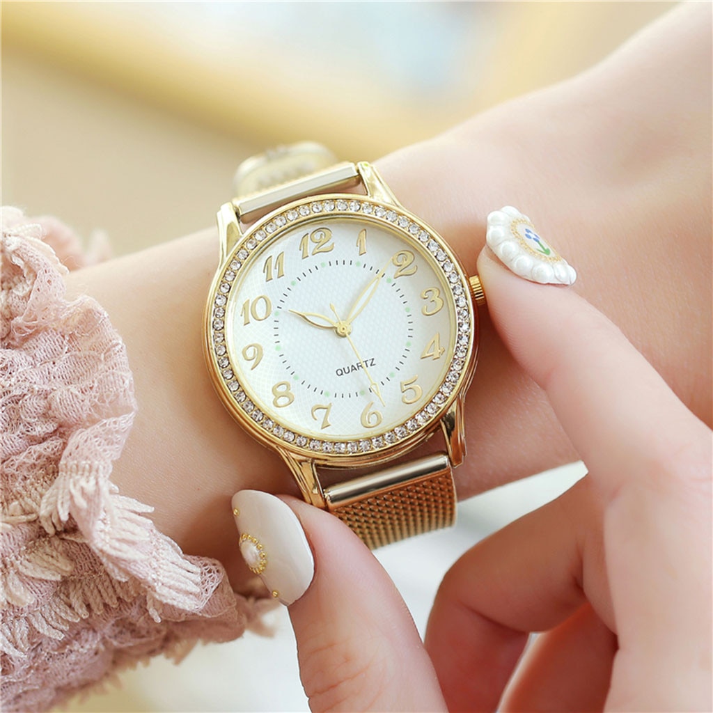 Top Brand Women Bracelet Watches Women's Casual Quartz Stainless Steel Band Watch Wrist Watch relogio feminino