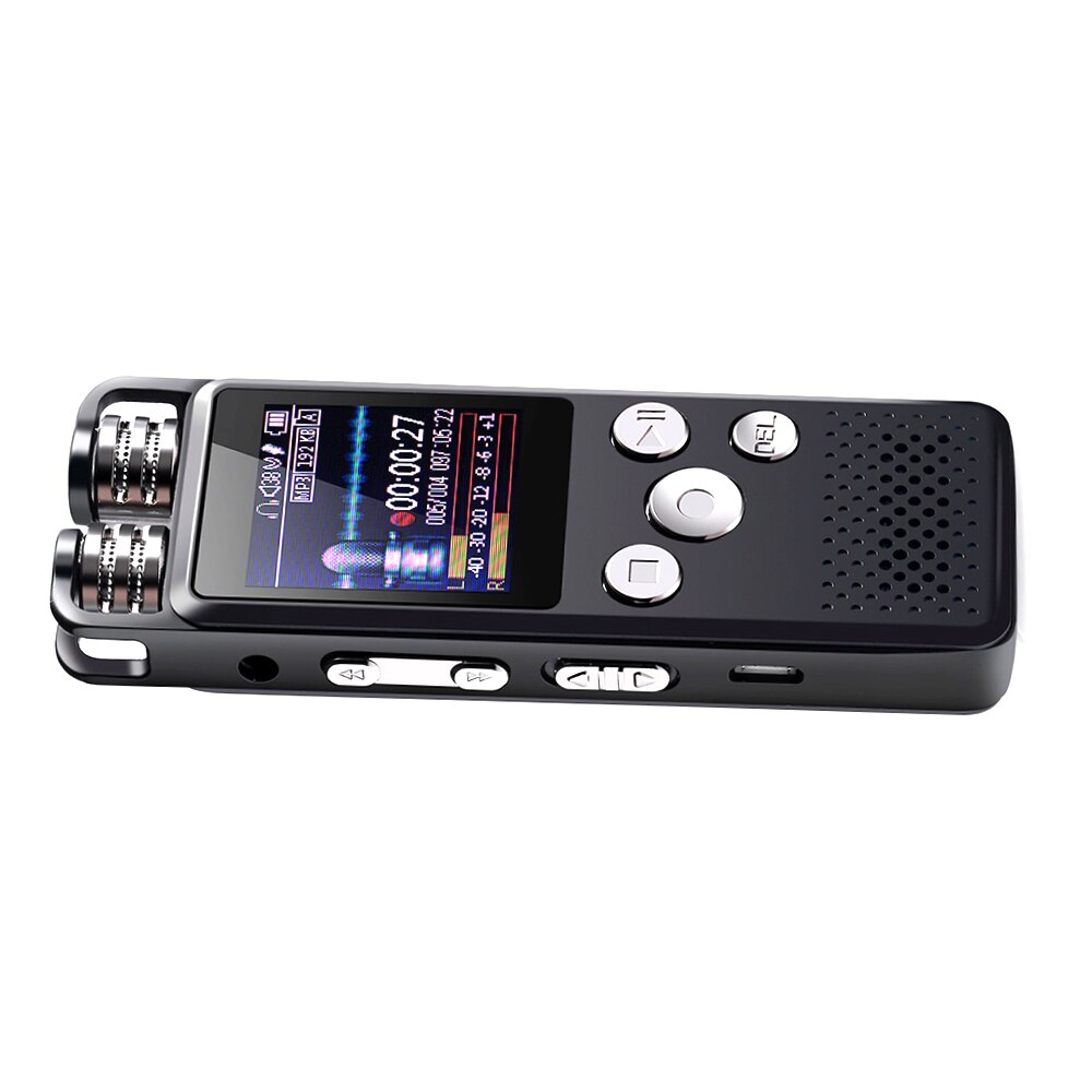 8Gb Tf Card Portable Usb Multifunctionele Recorder Intelligente Ruisonderdrukking Display Ingebouwde Microfoon 20 Talen