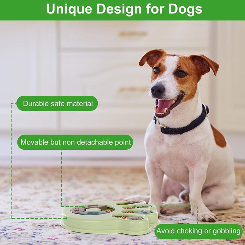 Dog Puzzle Toys Puppy Puzzles Interactive Dog Toys for IQ Games &amp; Mental Enrichment Slow Food Bowl Dog Training Feeding
