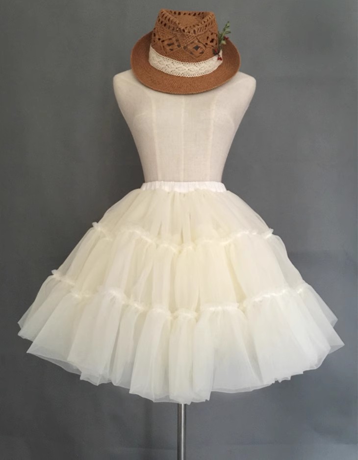 BABYONLINE Rockabilly enagua de boda roja crinolina Falda corta de tul enagua mujer adulto tutú medio resbalones accesorios nupciales: Azul