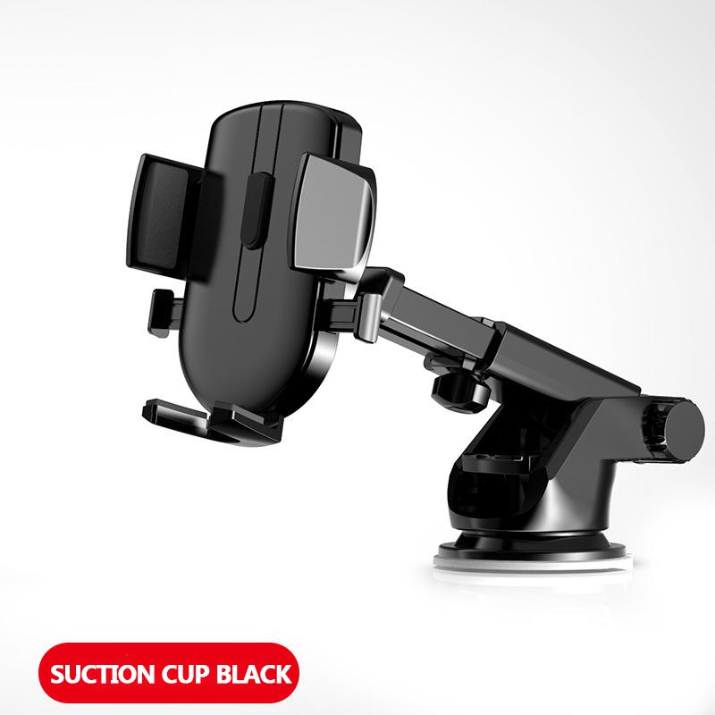 LISM Sucker Car Phone Holder Mobile Phone Holder Stand in Car No Magnetic GPS Mount Support For iPhone 11 Pro Xiaomi Samsung: Black Sucker Type