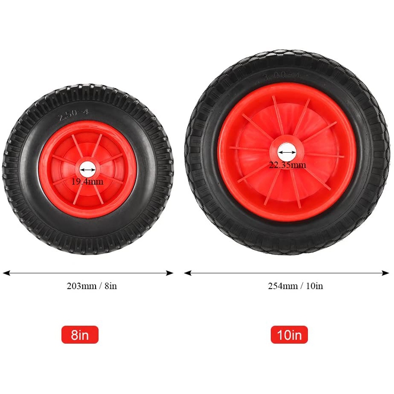 8/10 Inches Puncture-proof Kayak Trolley Tire Wheel for Kayak Canoe Trolley Cart Replacement Tire Wheel kayak accessories