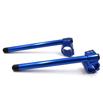 41Mm Motorcycle Stuur Vork Handvat Bars Clip Ons Voor Suzuki SV650 GSF400 GSF600 Bandit Gsx 600 750 1100 7/8 "Stuur: 41mm Blue